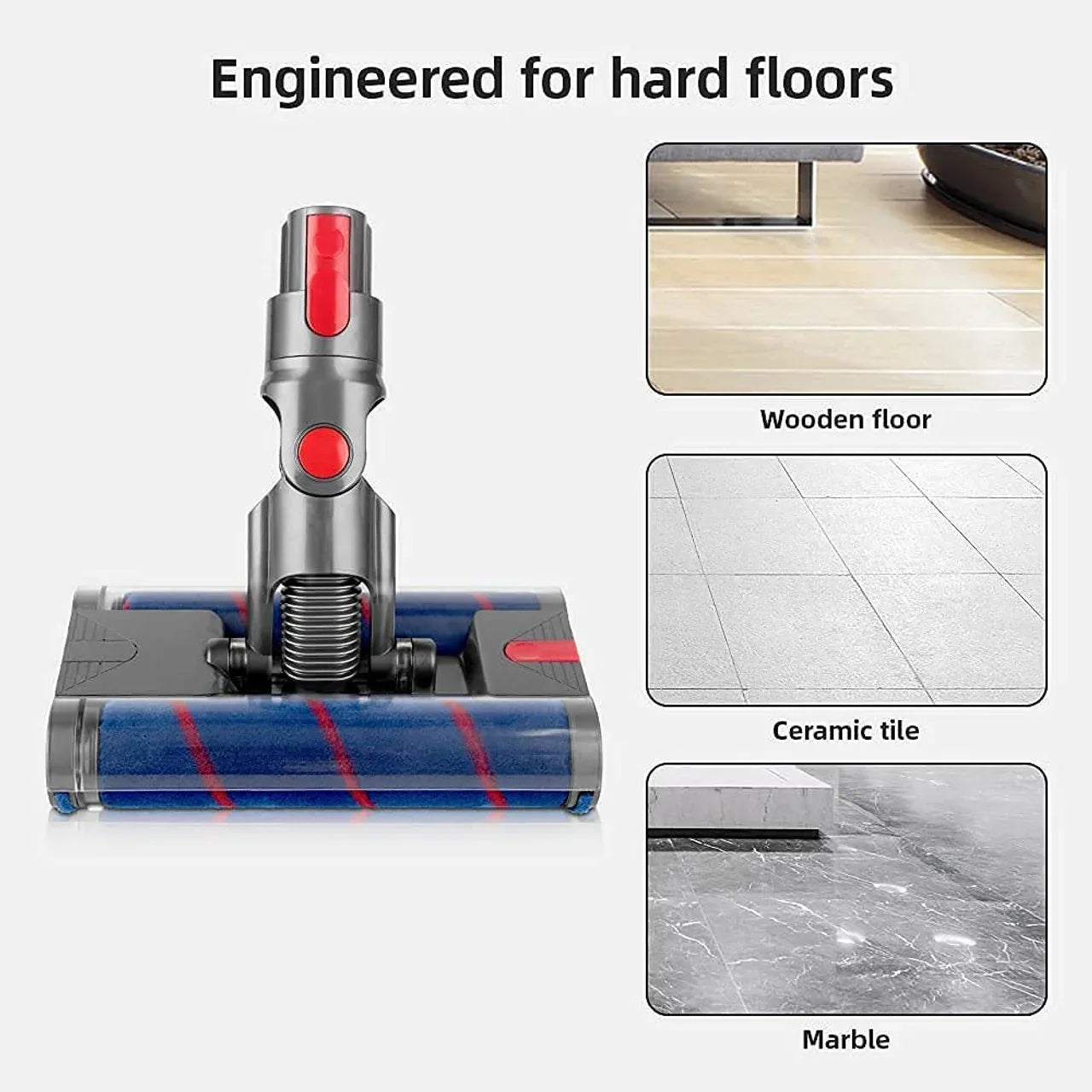 Omni Dual Roll Powerhead For DYSON V7 V8 V10 V11 & V15 Vacuum Cleaners - Mekamart Australia