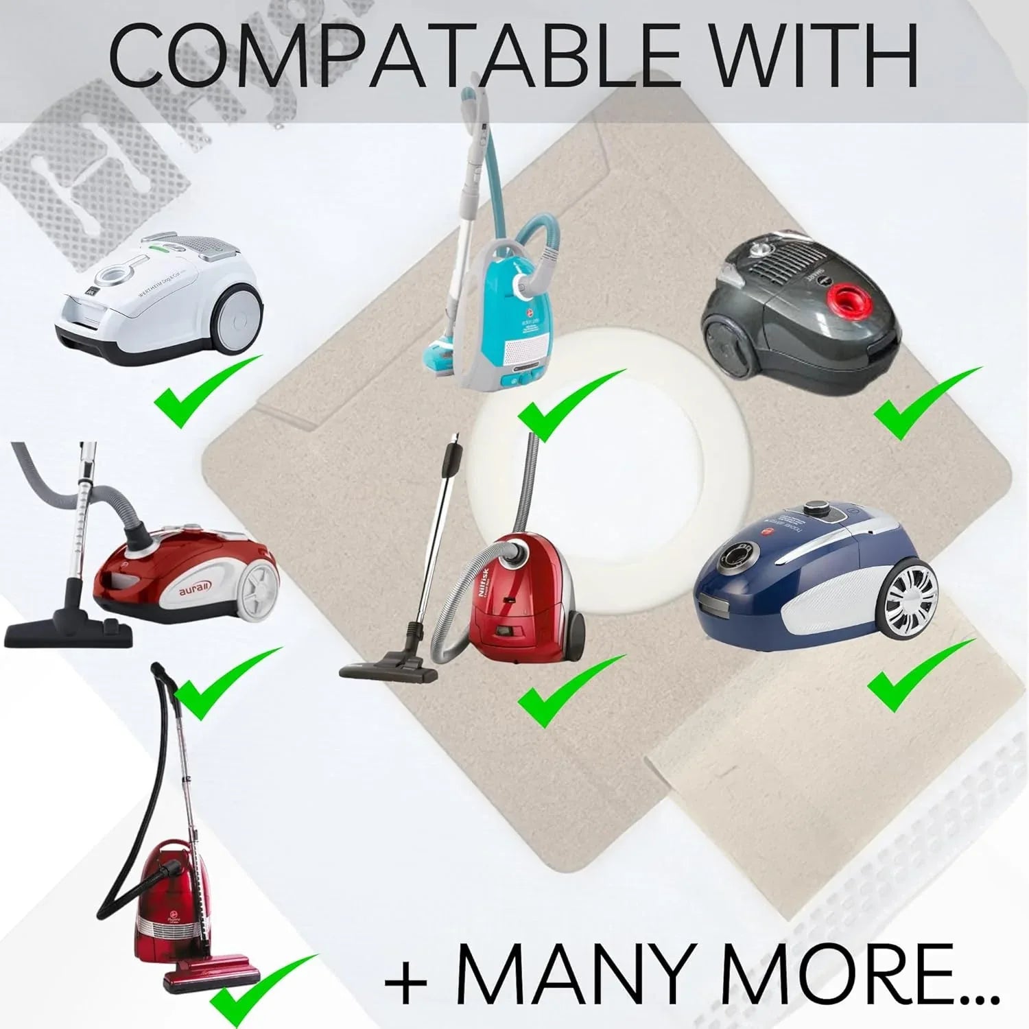10 X Dust Bags for Sauber Pro Pets SJ-100 Vacuum Cleaners - Mekamart Australia