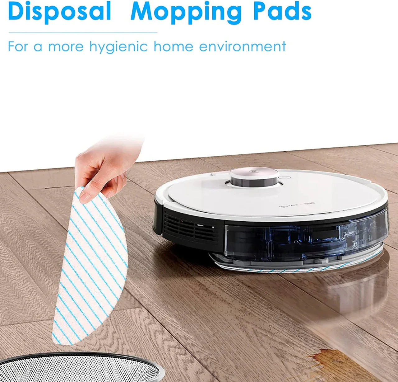 10 X Mopping pads for Ecovacs Deebot T9/T9+/N8 PRO/N8 PRO+/N8/N8+/NEO/T8/T8+/T8 AIVI/X1 PLUS/T10 PLUS - Mekamart Australia