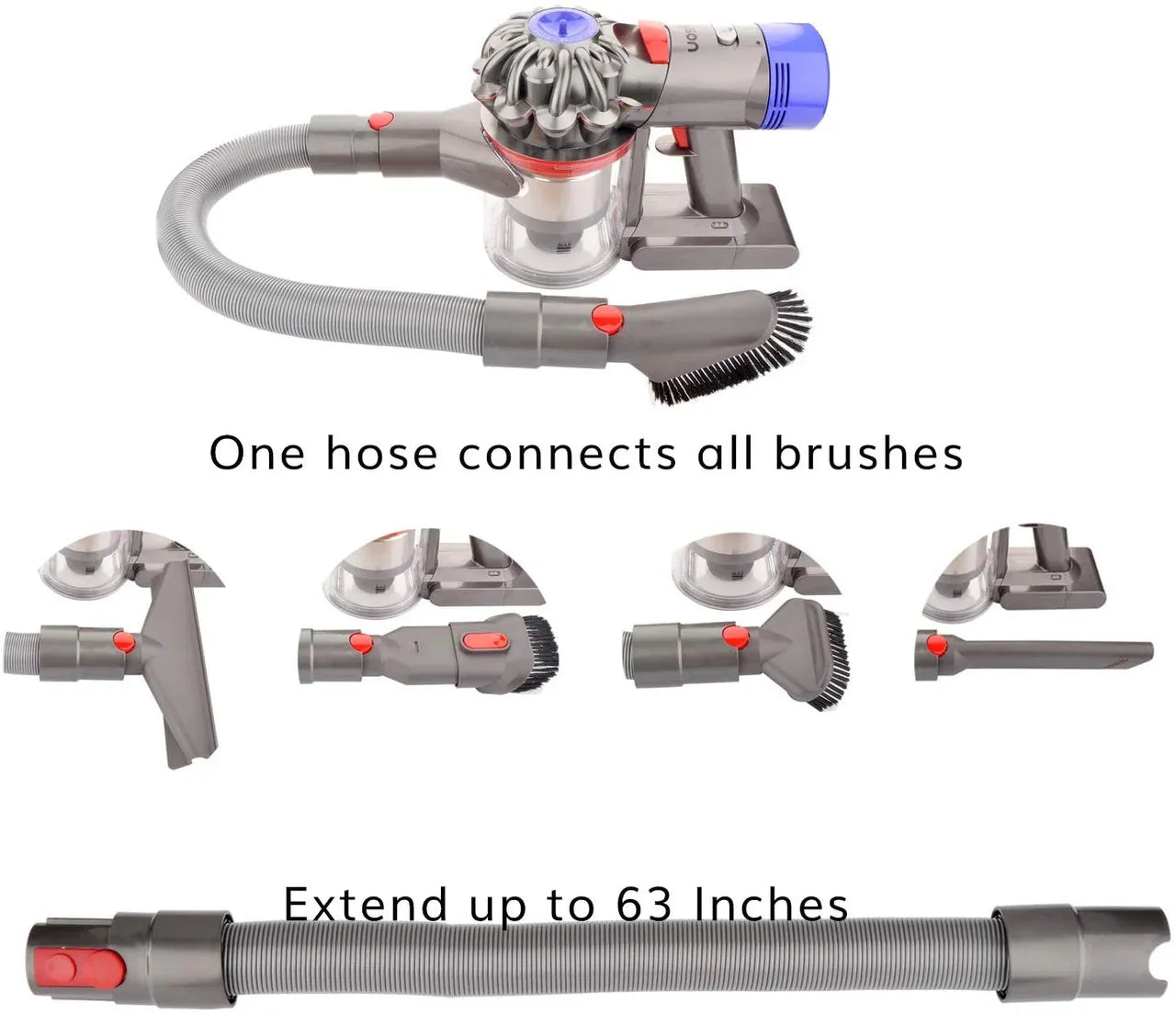 Complete Accessory tool kit for Dyson V7 V8 V10 V11 V12 & V15 vacuum cleaners - Mekamart Australia