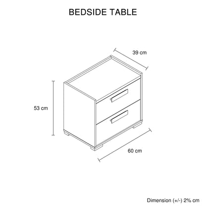 Queen 4 Pcs Bedroom Suite with Dresser Fabric Upholstery MDF Combination of Black & Cement Colour - Mekamart Australia