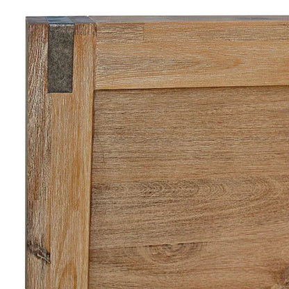 Bed Frame Queen Size in Solid Wood Veneered Acacia Bedroom Timber Slat in Oak - Mekamart Australia
