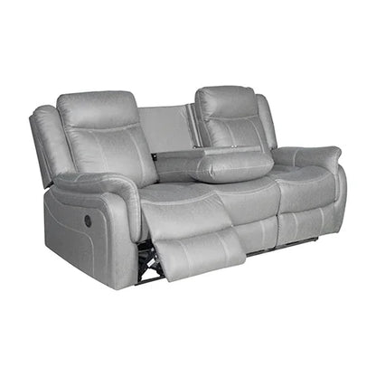 3-2-1 Seater Finest Grey Fabric Recliner Sofa Sturdy Construction Metal Mechanism - Mekamart Australia