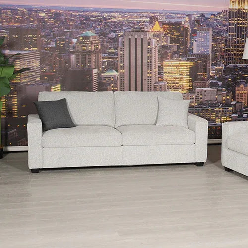 Milano 3 Seater Sofa Set Polyester Fabric Multilayer Two Pillows Attached Individual Pocket Spring - Mekamart Australia
