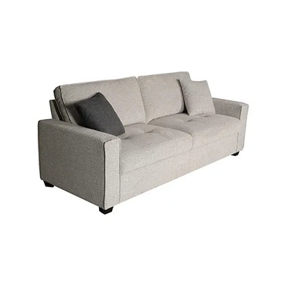 Milano 3 Seater Sofa Set Polyester Fabric Multilayer Two Pillows Attached Individual Pocket Spring - Mekamart Australia
