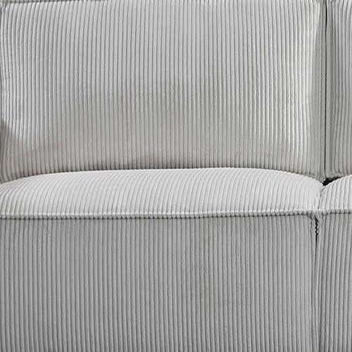 Reno 3 Seater Sofa Grey Colour Fabric Upholstery Wooden Structure Knock Down Feature In Back & Arms - Mekamart Australia