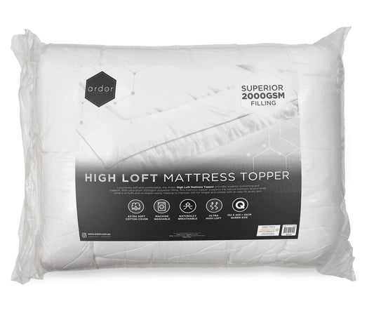 2000GSM STANDARD MICROFIBRE MATTRESS TOPPER - QUEEN - Mekamart Australia
