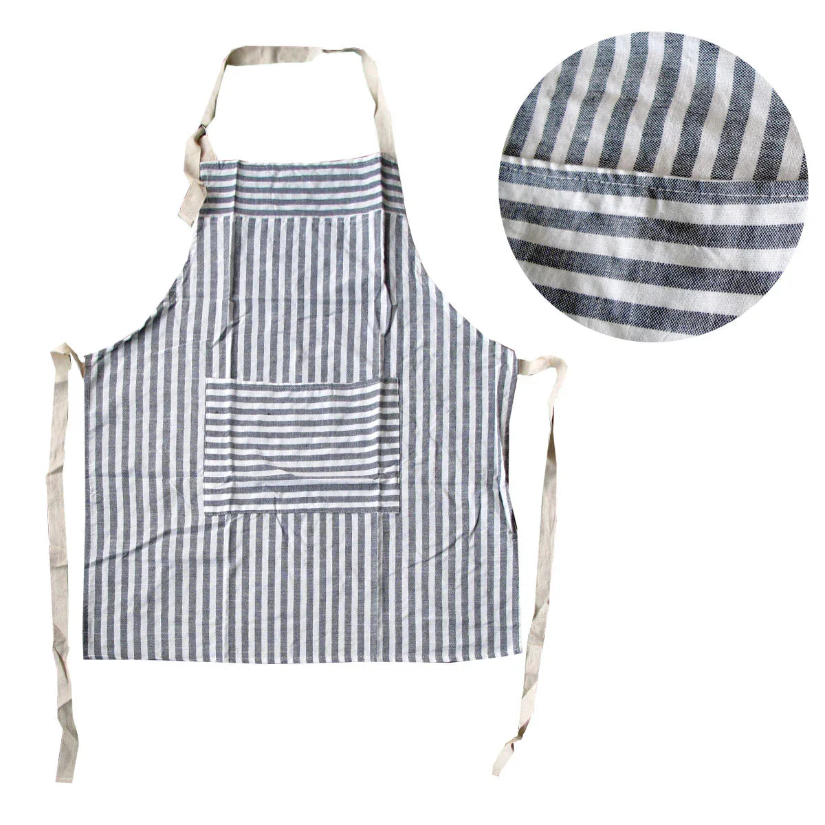 My Hub Polyester Cotton Striped Apron - Mekamart Australia