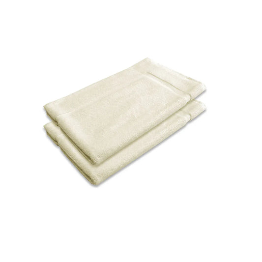 800GSM Set of 2 Cotton Bath Mat Ivory - Mekamart Australia