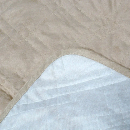 Faux Suede 1 Seater Sofa Protector Camel - Mekamart Australia