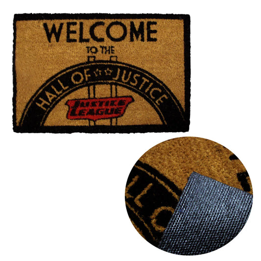 DC Comics Coir Door Mat - Hall Of Justice - Mekamart Australia