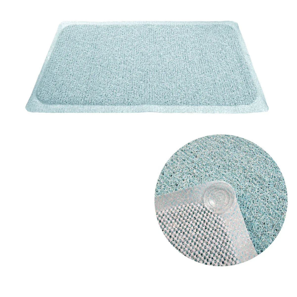 Loofah Shower Mat Blue - Mekamart Australia