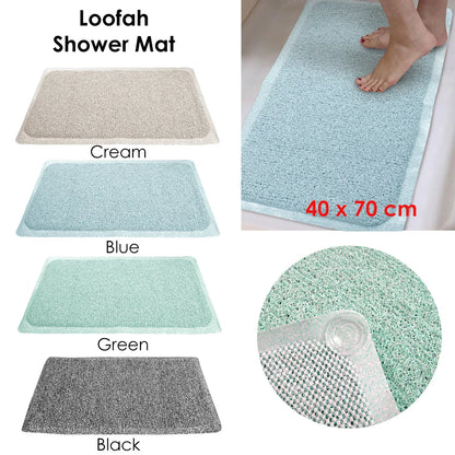 Loofah Shower Mat Green - Mekamart Australia