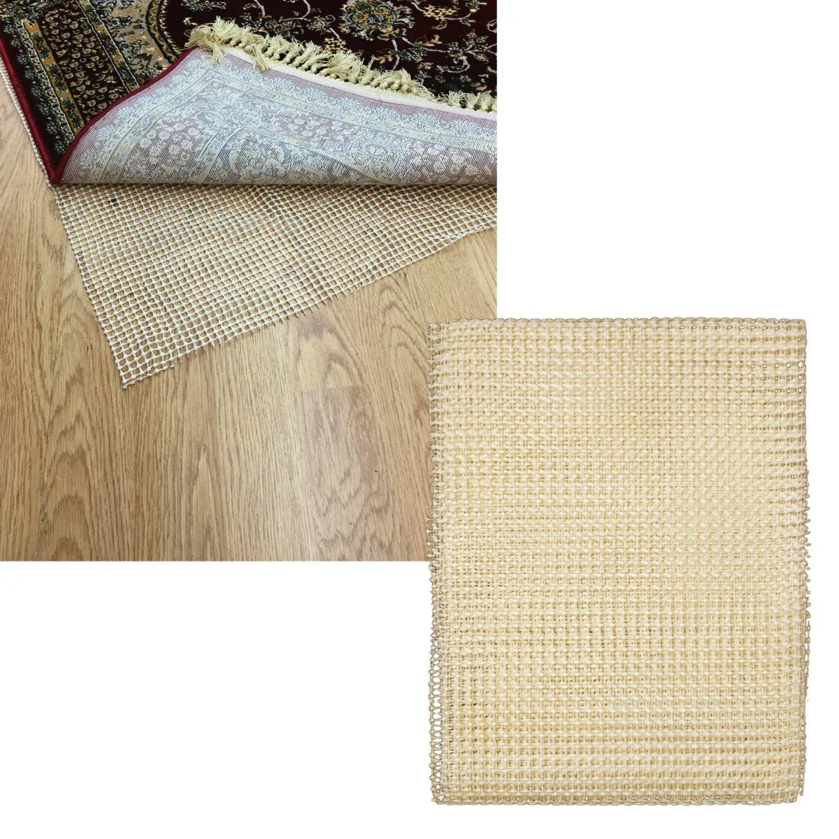 Non-slip Rug Underlay Cream Large 155x 223 cm - Mekamart Australia