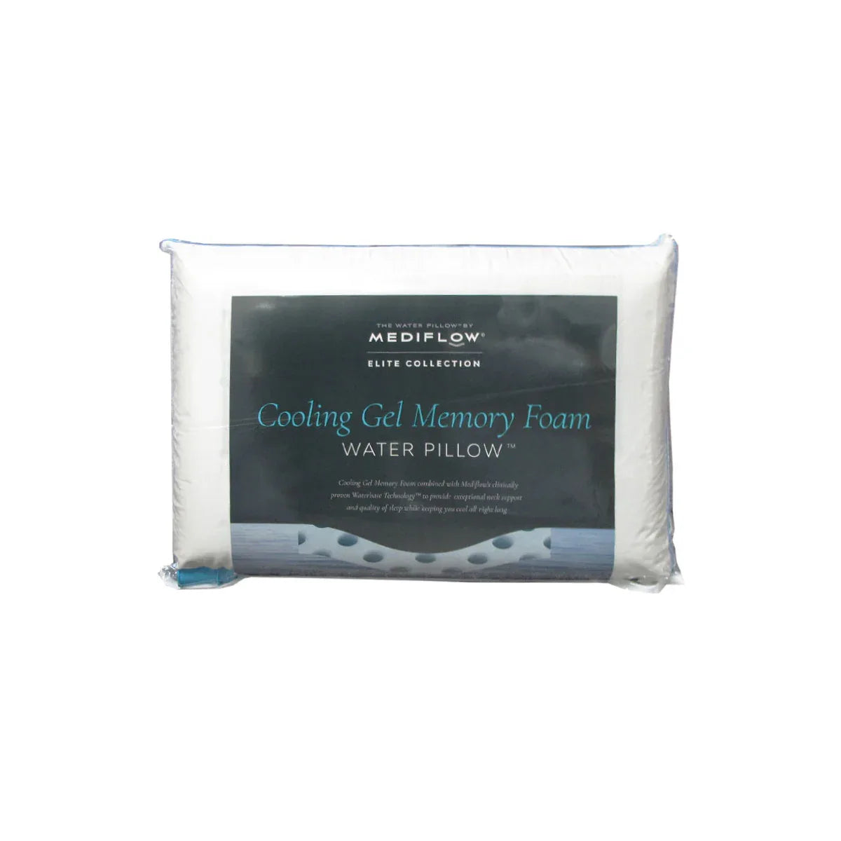 Mediflow Elite Premium Fiber Cooling Gel Memory Foam Water Pillow 44 x 66 cm - Mekamart Australia