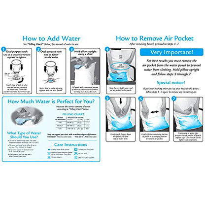 Mediflow Adjustable Waterbase Water Neck Pain Reduction Standard Pillow 51 x 71 cm - Mekamart Australia