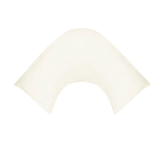 280TC Polyester Cotton V Shape Pillowcase Ivory - Mekamart Australia