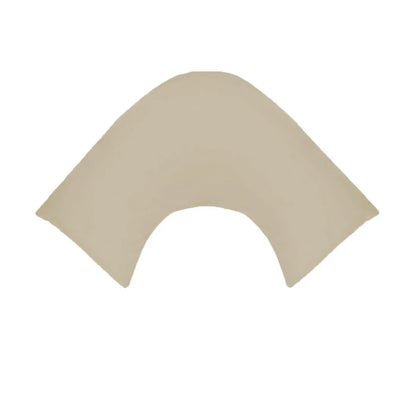 280TC Polyester Cotton V Shape Pillowcase Latte - Mekamart Australia