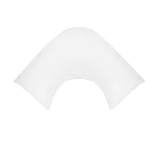 280TC Polyester Cotton V Shape Pillowcase White - Mekamart Australia