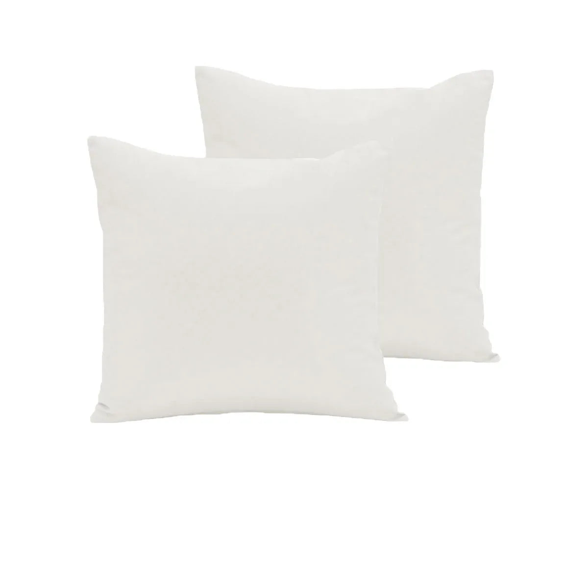 Pair of 280TC Polyester Cotton European Pillowcases Ivory - Mekamart Australia