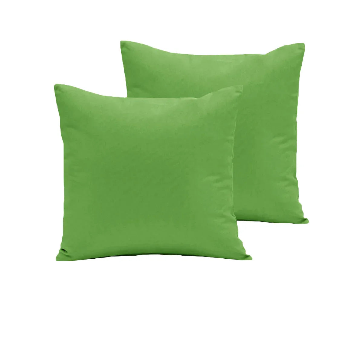 Pair of 280TC Polyester Cotton European Pillowcases Lime - Mekamart Australia
