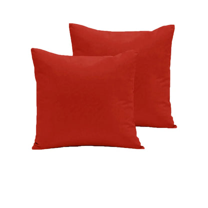 Pair of 280TC Polyester Cotton European Pillowcases Red - Mekamart Australia