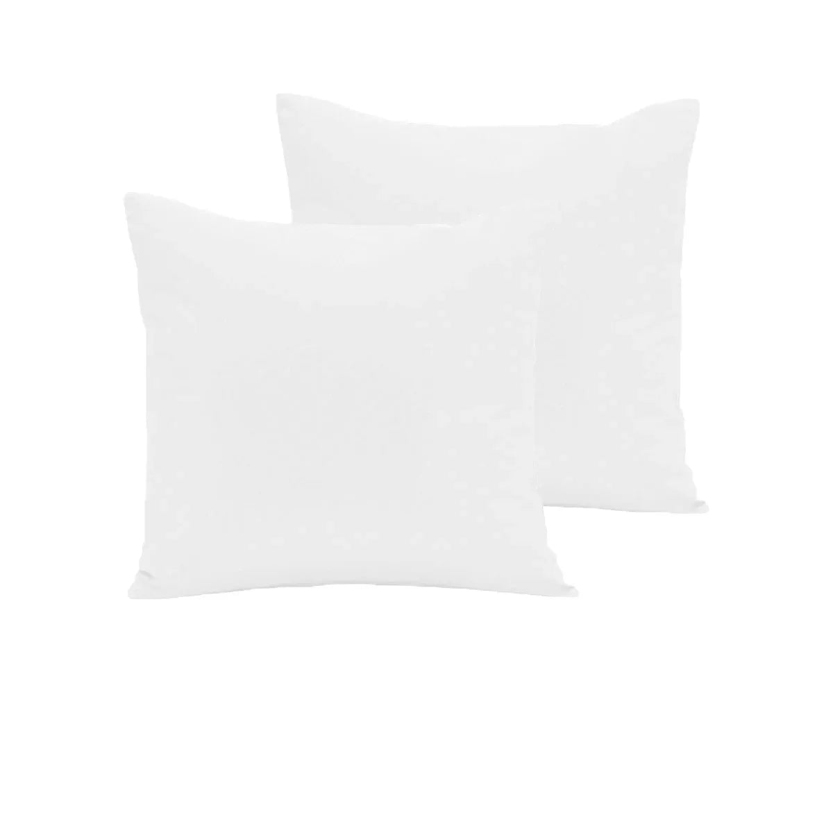 Pair of 280TC Polyester Cotton European Pillowcases White - Mekamart Australia