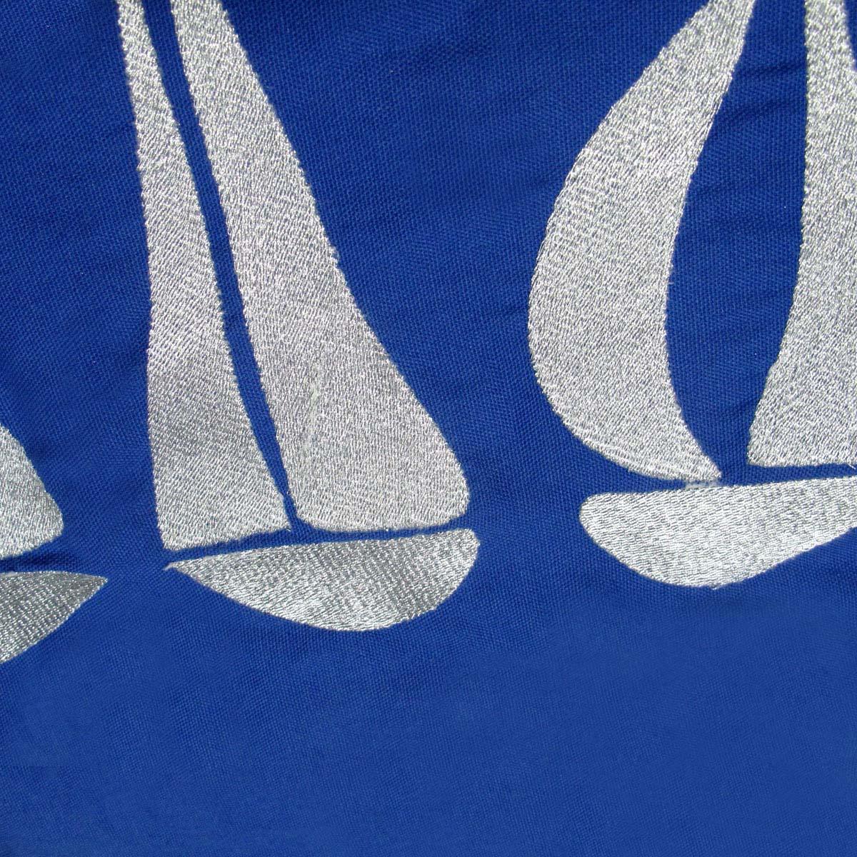 Sail Boats Cotton Embroidered European Pillowcase 65 x 65 cm - Mekamart Australia