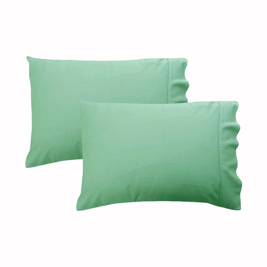 280TC Luxury Percale Standard Pillowcases Frost - Mekamart Australia