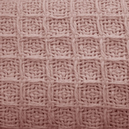 Cotton Waffle Blanket Dusty Pink Single - Mekamart Australia
