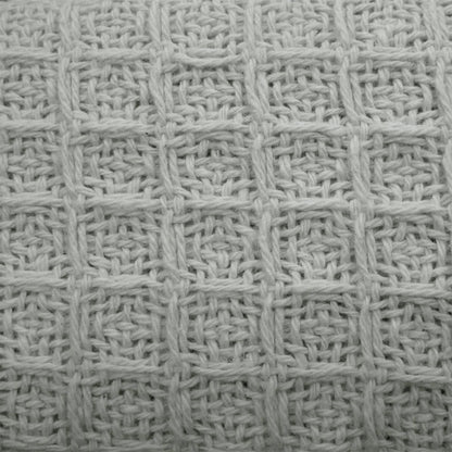 Cotton Waffle Blanket Silver Single - Mekamart Australia