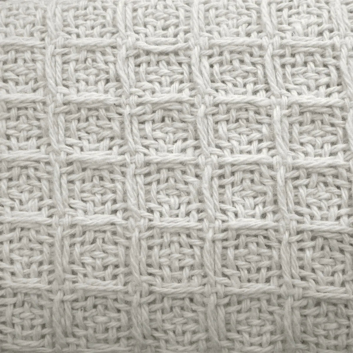 Cotton Waffle Blanket White Queen - Mekamart Australia
