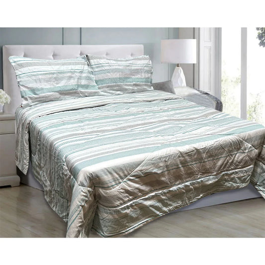 Hotel Living 3 Pce Light Weight Comforter Set Queen/King Oscar Mosaic - Mekamart Australia