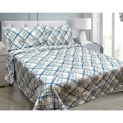 Hotel Living 3 Pce Light Weight Comforter Set Queen/King Oscar Crisscross - Mekamart Australia