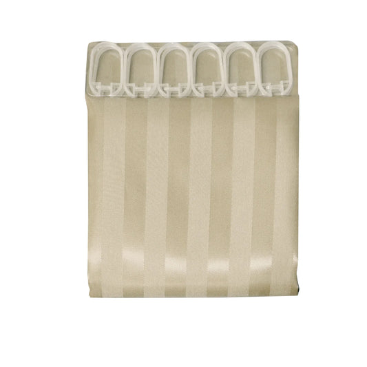 Jacquard Stripe Shower Curtain Wheat - Mekamart Australia