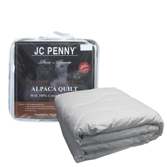 350GSM Alpaca Quilt with Cotton Japara Cover - Double - Mekamart Australia