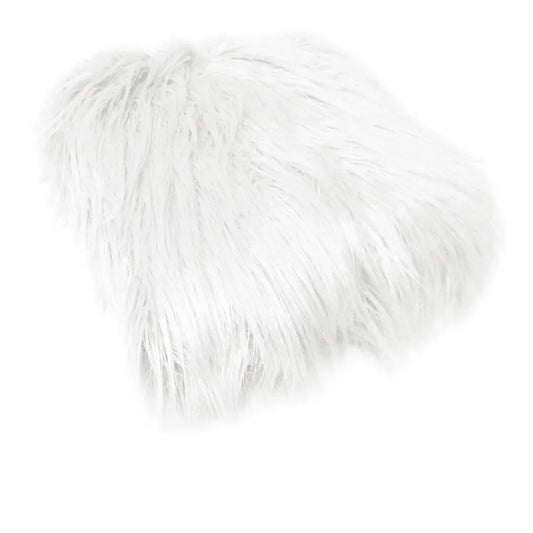 Mia Luxury Long Hair Faux Fur Throw Rug 127 x 152 cm White - Mekamart Australia