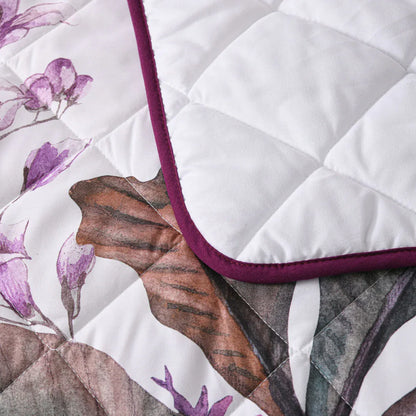 Bianca Abigail Berry Floral Printed Quilted Bedspread Set King - Mekamart Australia