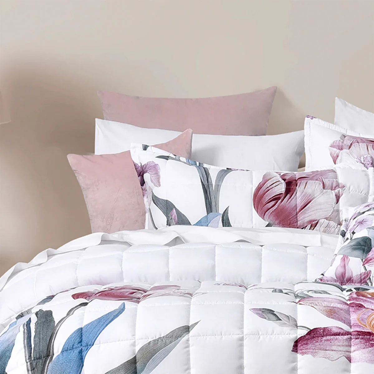Bianca Carmela White Polyester Bedspread Set Single - Mekamart Australia