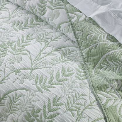 Bianca Eden Sage Jacquard Bedspread Set King - Mekamart Australia