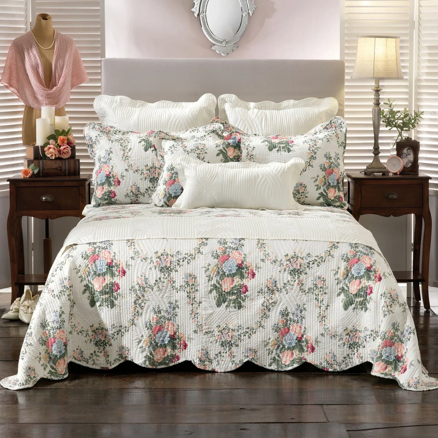 Bianca Rosedale Multi Bedspread Set Queen - Mekamart Australia