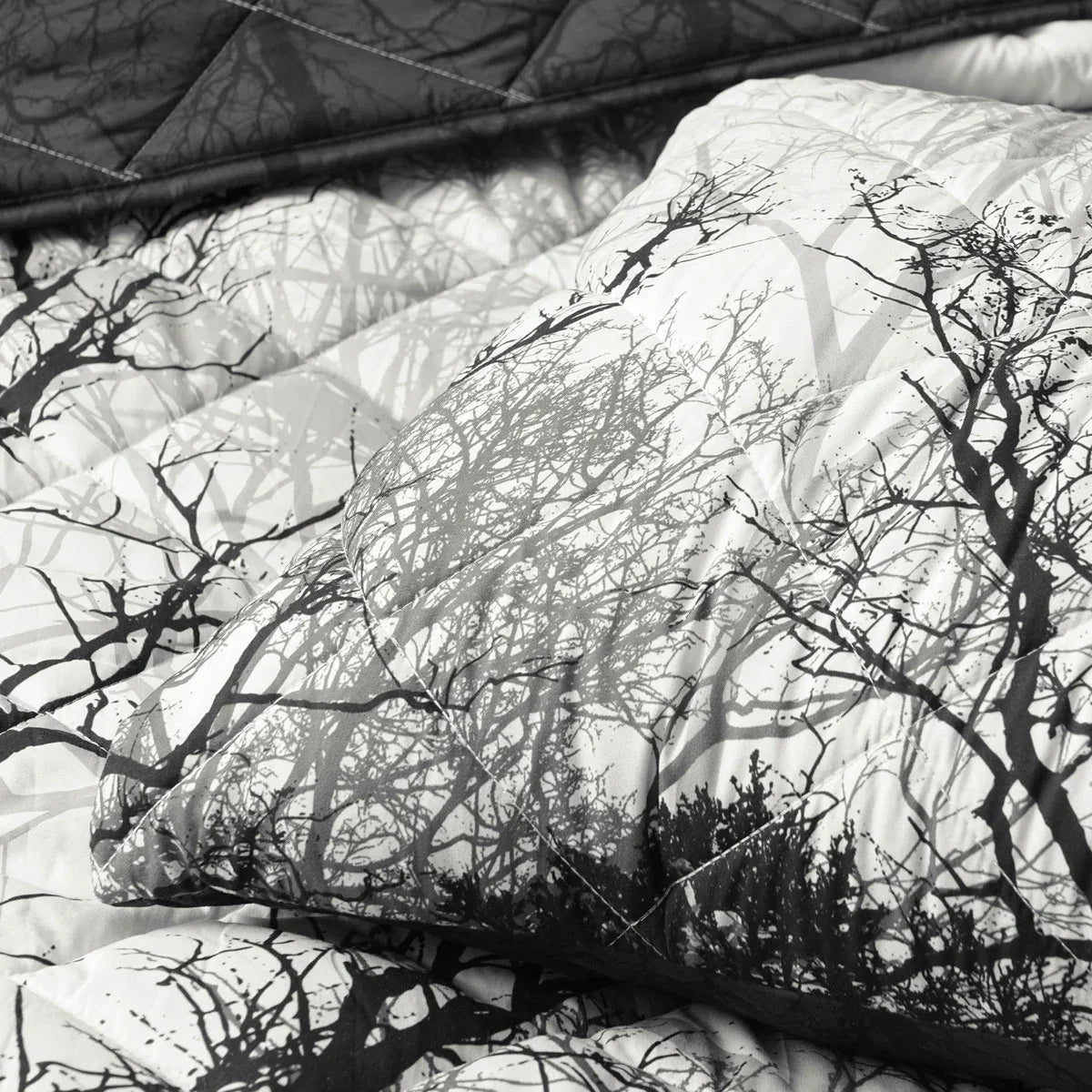 Bianca Boscage Black Forest Printed Quilted Polyester Coverlet Set Super King - Mekamart Australia