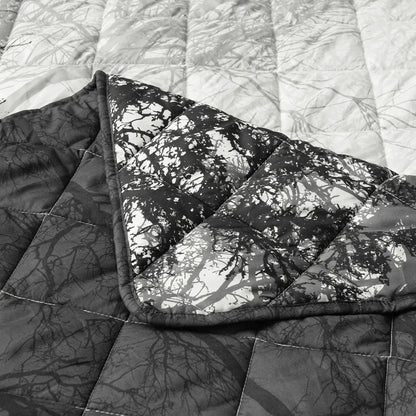 Bianca Boscage Black Forest Printed Quilted Polyester Coverlet Set Super King - Mekamart Australia