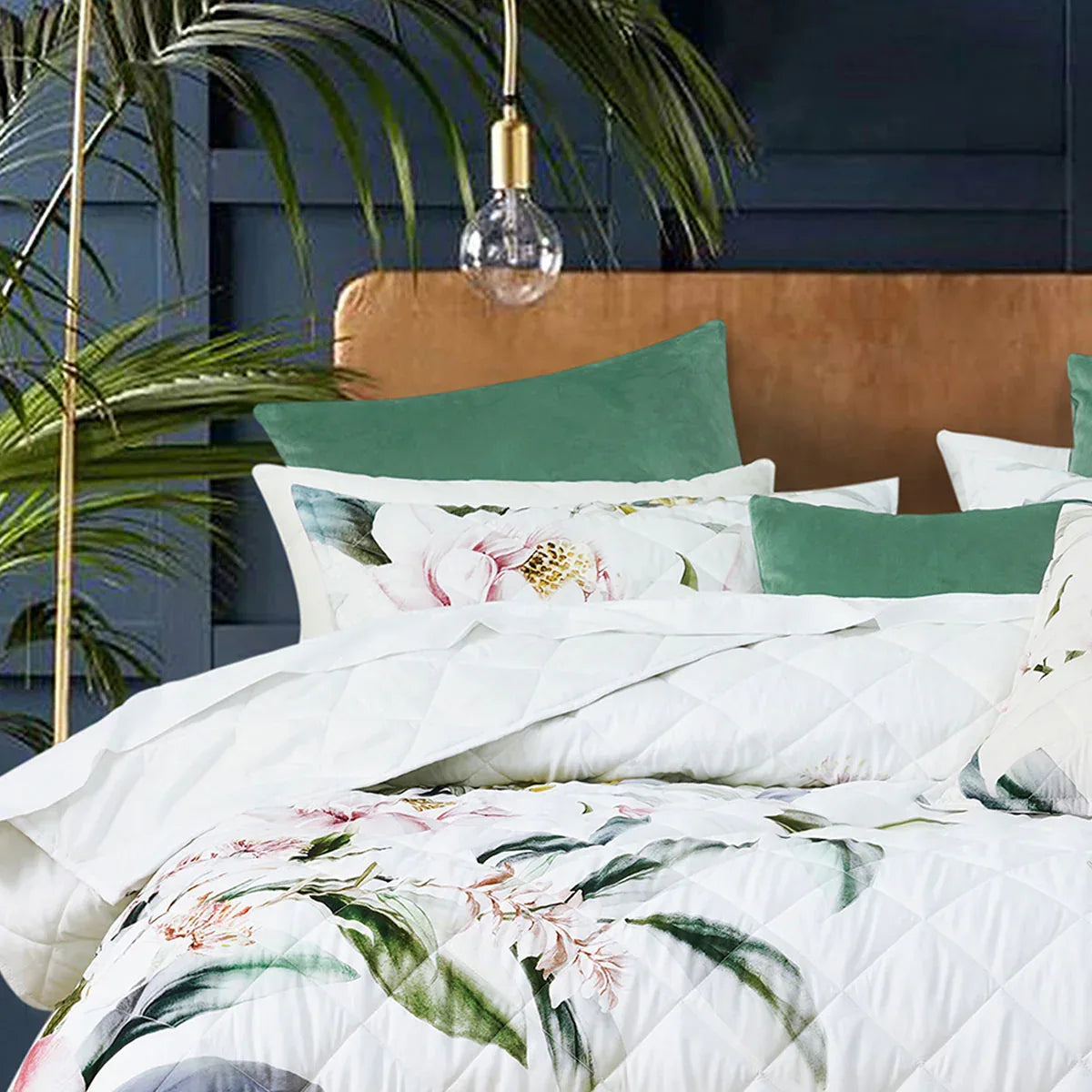 Bianca Indi White Polyester Coverlet Set Queen/King - Mekamart Australia
