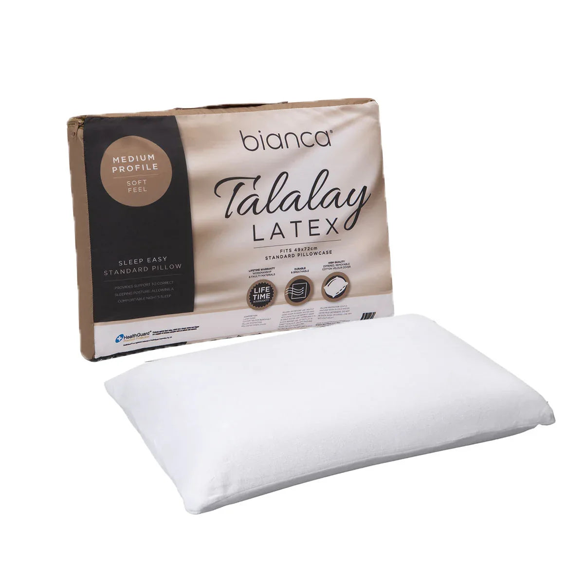 Bianca Talalay Latex Medium Profile Pillow - Mekamart Australia