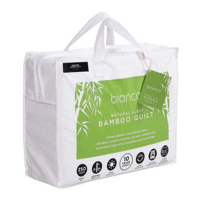 Bianca 250GSM Natural Sleep Bamboo Summer Quilt Queen - Mekamart Australia