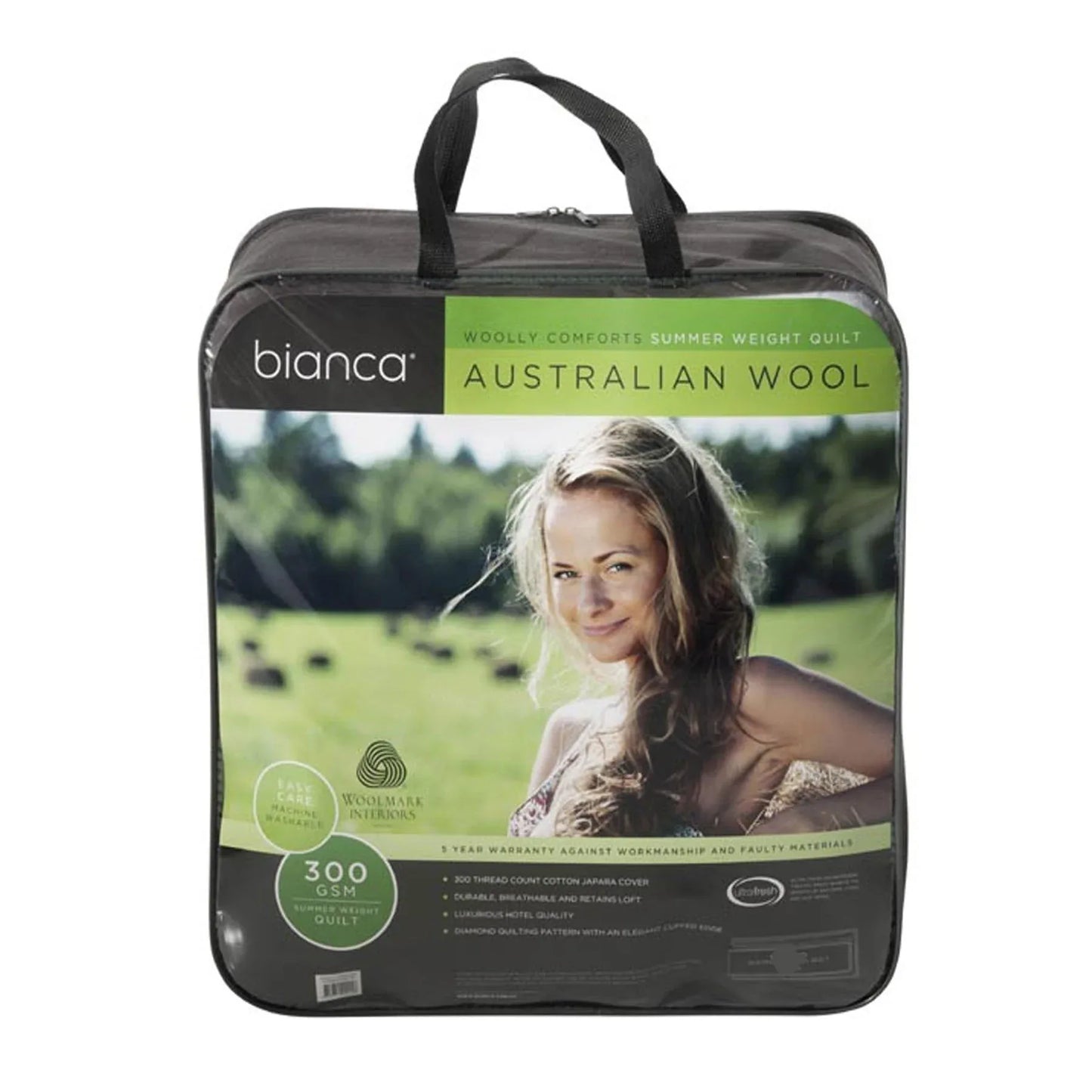 Bianca 300GSM Woolly Comforts Summer Wool Quilt King - Mekamart Australia