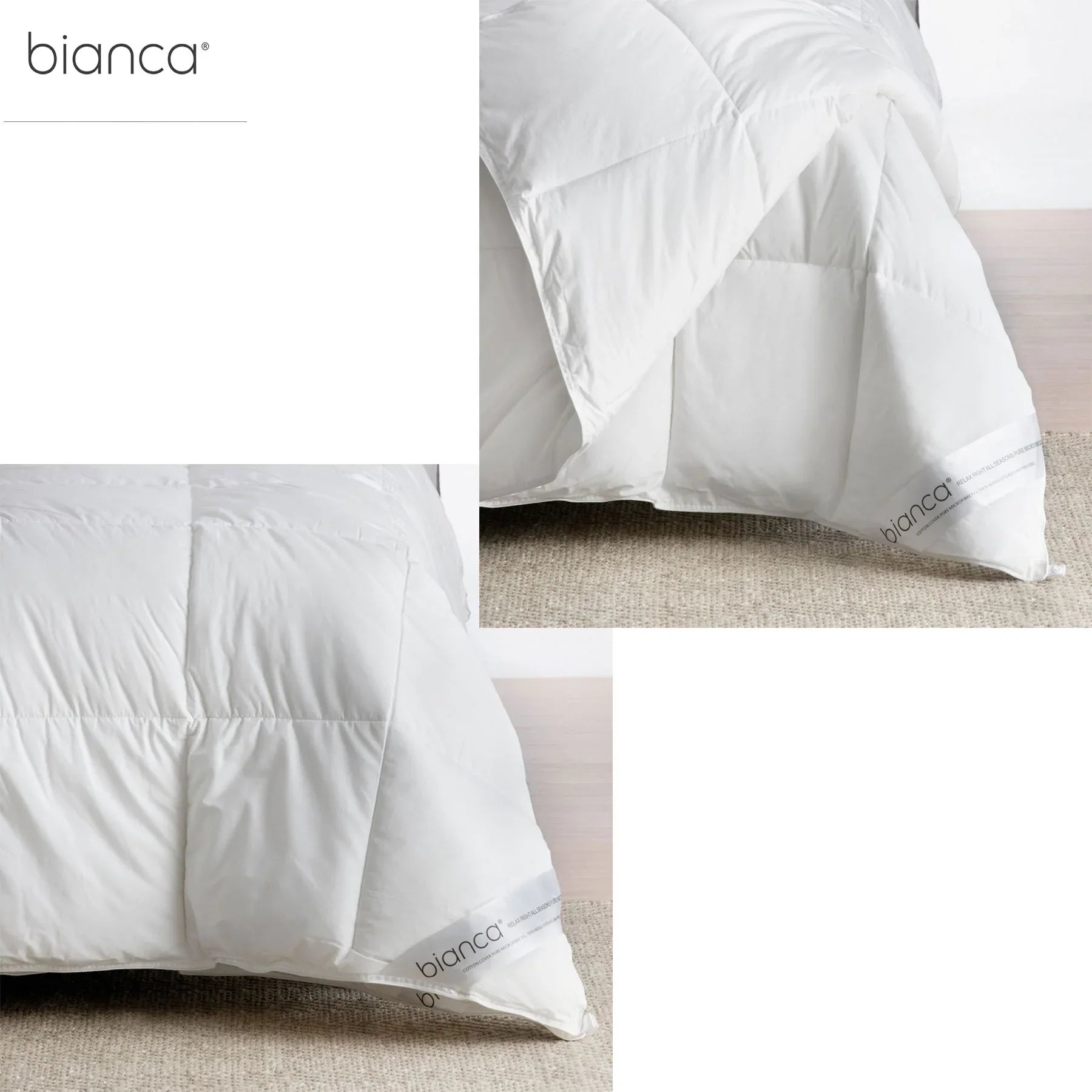 Bianca Pure Microfibre All Seasons Quilt King - Mekamart Australia