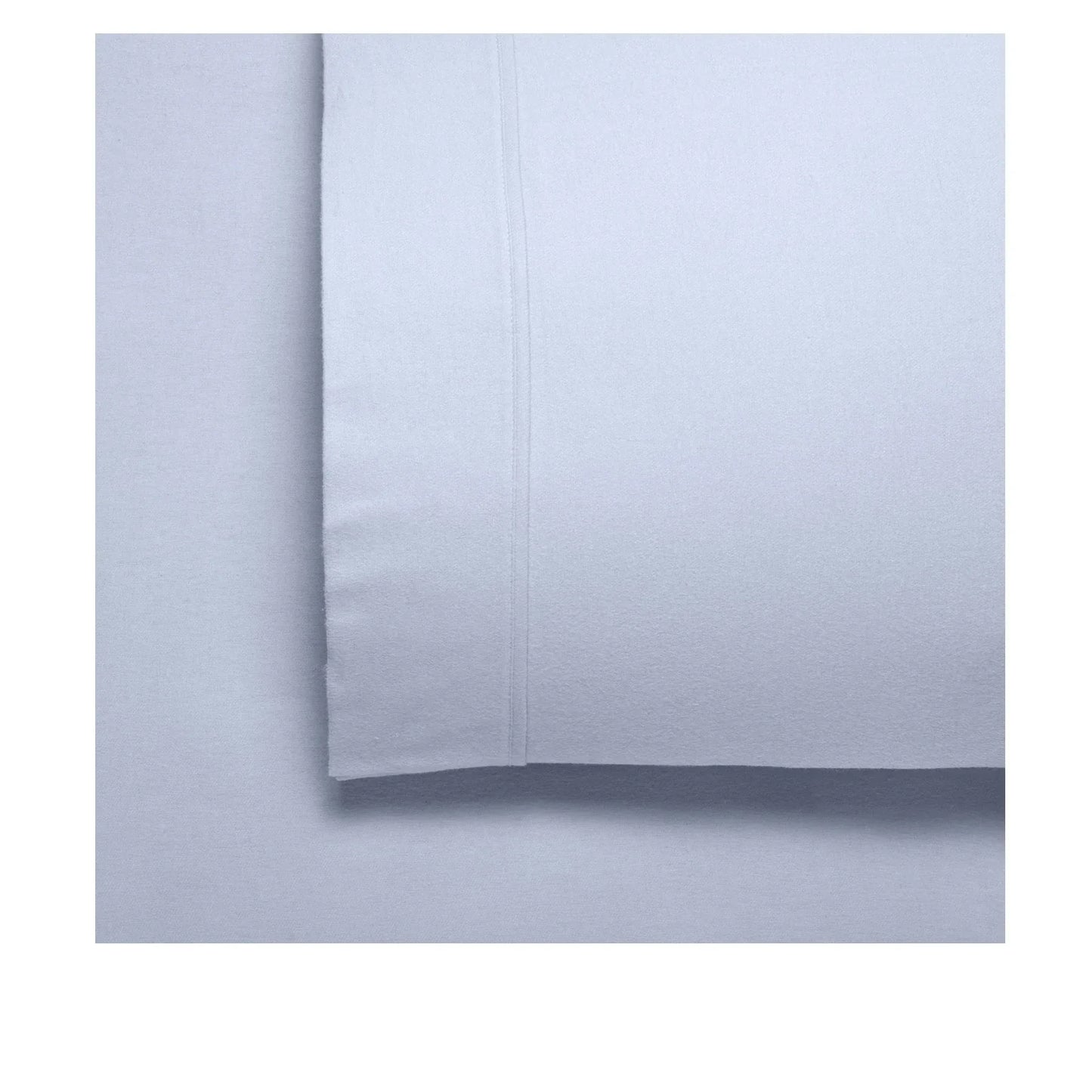 Bianca Fletcher Flannelette Cotton Sheet Set Steel Blue Single - Mekamart Australia