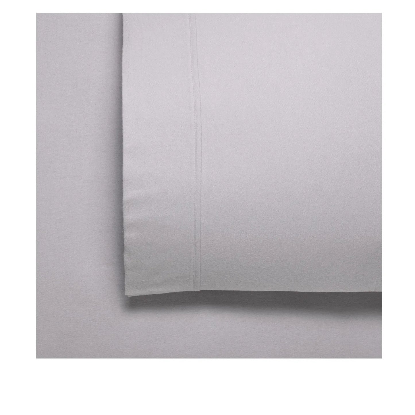 Bianca Fletcher Flannelette Cotton Sheet Set Stone Single - Mekamart Australia